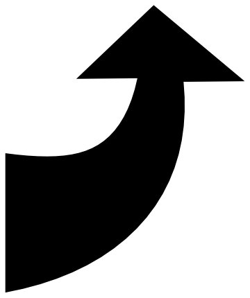 A curved arrow pointing downwards